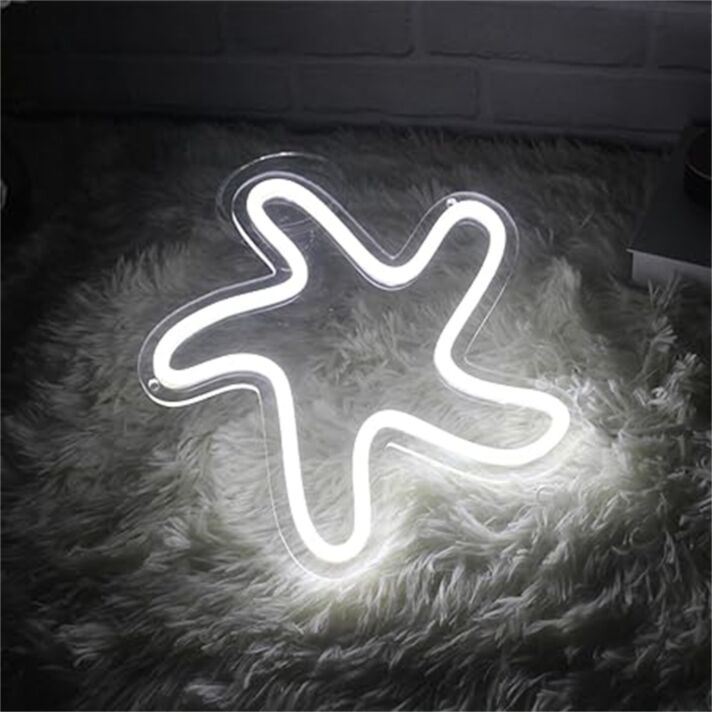Brighten Up Your Space: Perfect for Home Decor, Parties, and Beach-Themed Events with Starfish LED Neon Sign.