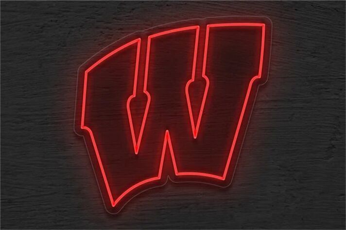 Brighten Your Game Day Celebrations and Home Bar with the University Of Wisconsin Logo LED Neon Sign.
