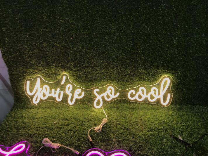 Elevate Your Space: Custom You're So Cool LED Neon Sign for Home Decor, Trendy Bars, and Captivating Parties