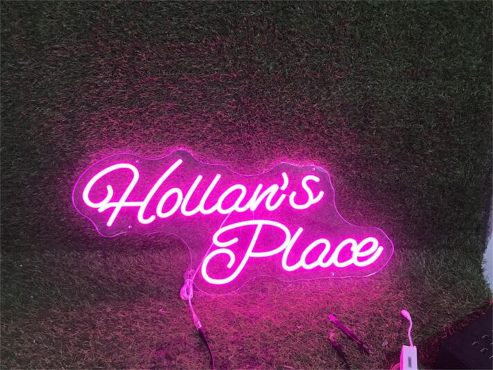 Brighten Up Your Space: Hollans Place Custom LED Neon Sign for Home, Office, Weddings, and Parties.