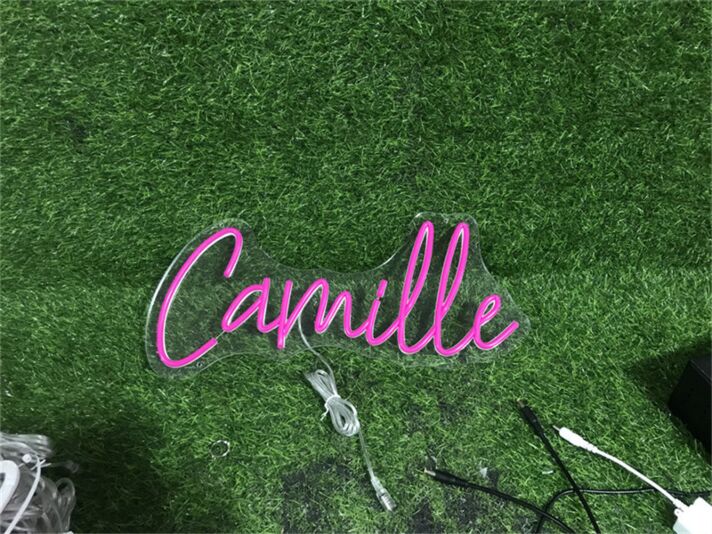 Add a Radiant Touch to Your Home, Office, and Special Events with Personalize Custom Camille LED Neon Sign.