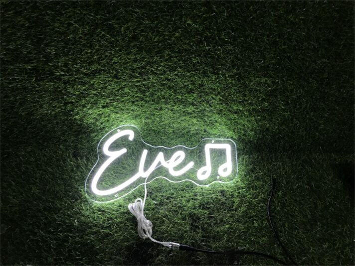 Brighten Your Special Moments: Embrace Home, Weddings, and Celebrations with Personalize Custom Eve With Note LED Neon Sign.