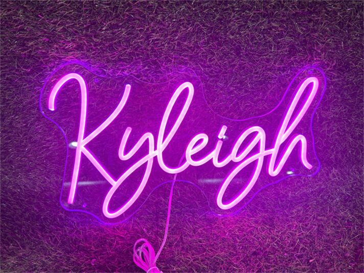 Brighten Up Your Space - Perfect for Home Decor, Bars, and Celebrations with the Personalize Custom Kyleigh LED Neon Sign.