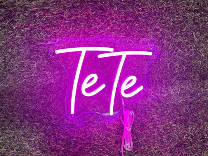 Brighten Your Special Moments: Personalize Custom Tete LED Neon Sign for Weddings, Bars, and Home Decor.
