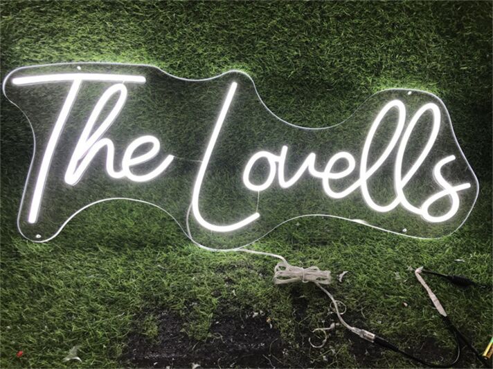 Brighten Up Your Space: Personalize Custom The Lovells LED Neon Sign for Weddings, Bar Decor, and Office Ambiance.