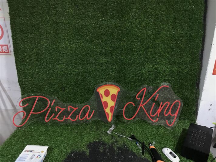 Brighten Your Business, Bar, or Home Hangout with the Pizza King UV Custom LED Neon Sign - Perfect for Parties, Weddings, and Storefronts.