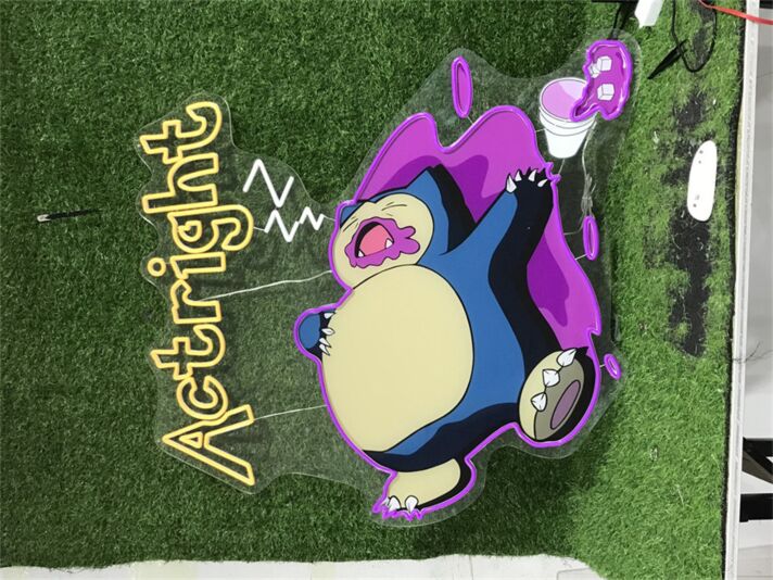 Brighten Up Your Bar, Office, and Home Décor with the Versatile Uv Actright LED Neon Sign.