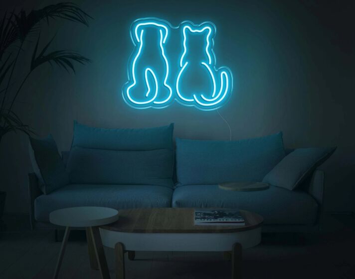 Dog and Cat V1 LED Neon Sign