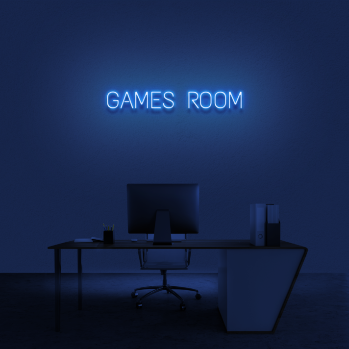 'Games Room' Neon Sign
