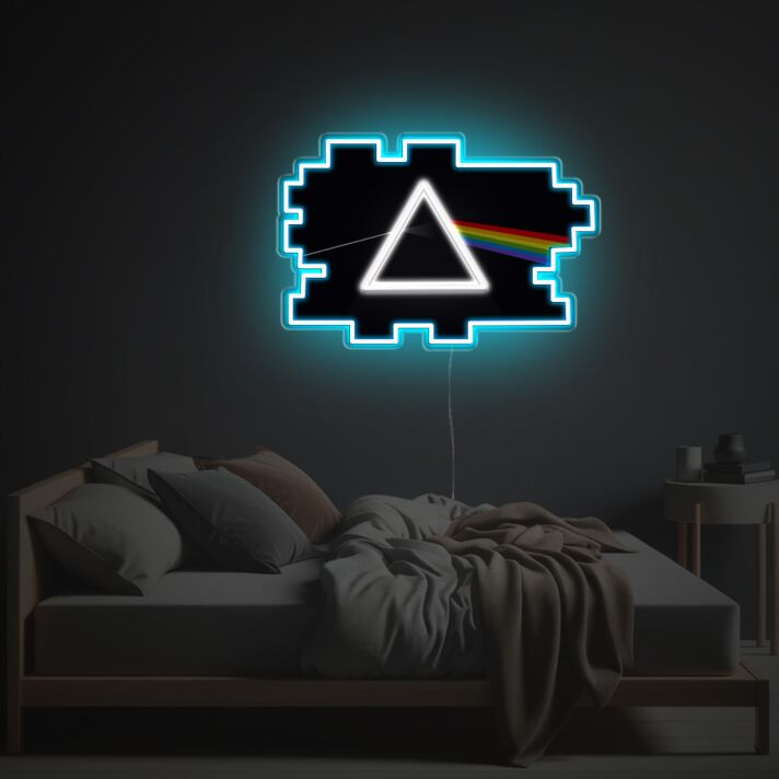Brighten Up Your Space: Prism LED Neon Acrylic Artwork Perfect for Home Decor, Office Ambiance, and Vibrant Store Displays.