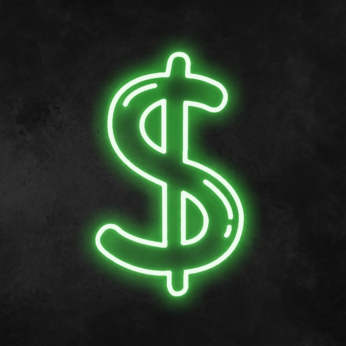 Dollar Neon Sign