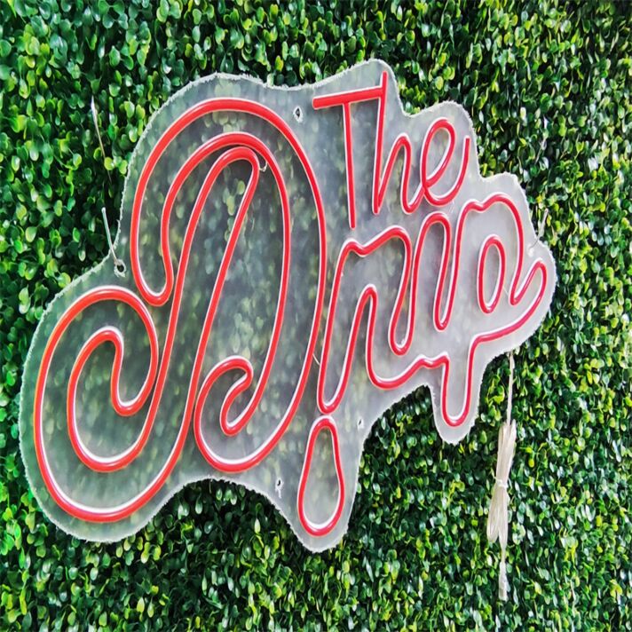 Brighten Up Your Space: The Drip Red LED Neon Sign for Home Decor, Bars, and Romantic Evenings