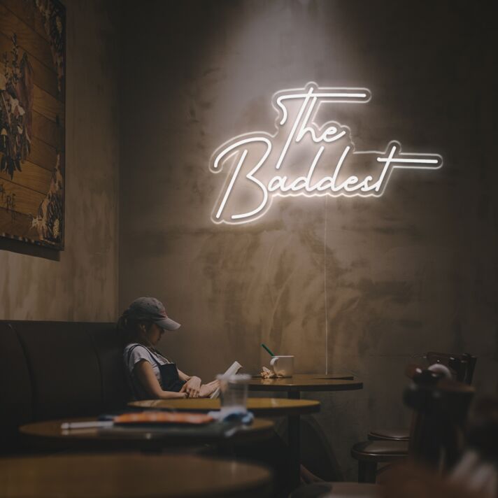 Brighten Up Your Bedroom, Office, or Gaming Space with The Baddest LED Neon Sign.