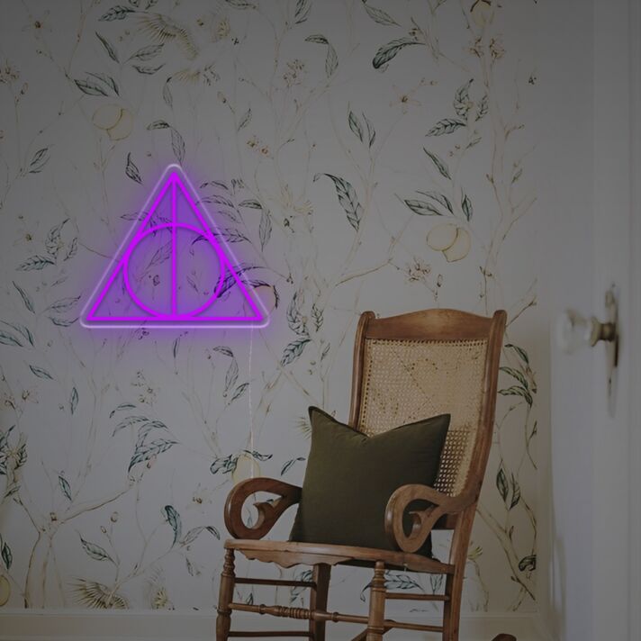 Enhance Your Space: Triangle With Circle LED Neon Sign - Perfect for Home Decor, Office Ambiance, Bars, and Special Events.