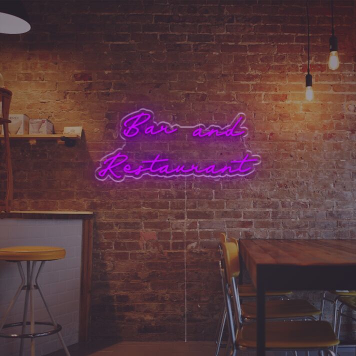 Transform Your Space: Bar And Restaurant LED Neon Sign Perfect for Home Bars, Chic Cafes, and Vibrant Parties