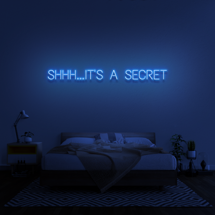'Shhh...It's A Secret' Neon Sign