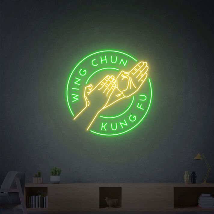 Brighten Your Space: Wing Chun Kung Fu Neon Sign - Perfect for Home Decor, Office Brilliance, Storefronts, Bars, Weddings, and Festive Parties.