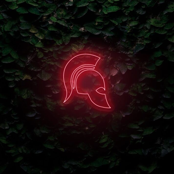 Warrior Helmet LED Sign