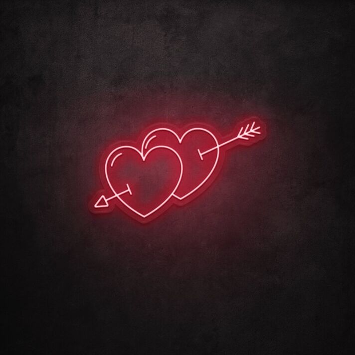 Heart Arrow LED Neon Sign