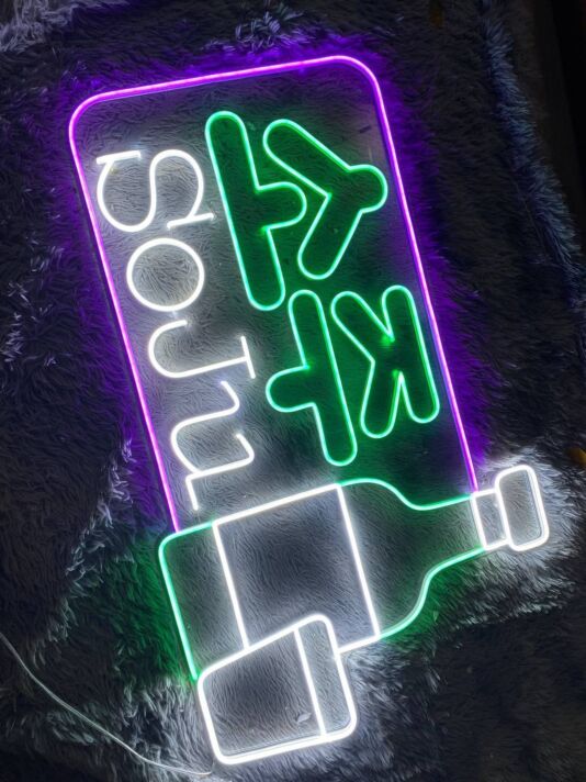 Brighten Your Bar, Office, or Home with the Enjoy Life Drink Soju Logo Led Neon Sign – Perfect for Creating a Lively Atmosphere at Parties & Weddings!