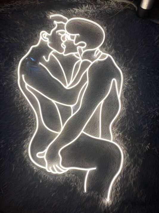 Brighten Your Next Event: Gay Couple Making Love Led Neon Sign for Home, Office, Store, Bar, Wedding, and Party Ambiance.