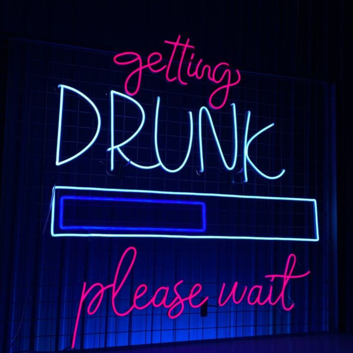 Brighten Up Your Bar, Man Cave, or Bachelorette Party with Getting Drunk Please Wait Led Neon Sign Custom Text Quote Neon Led Sign.