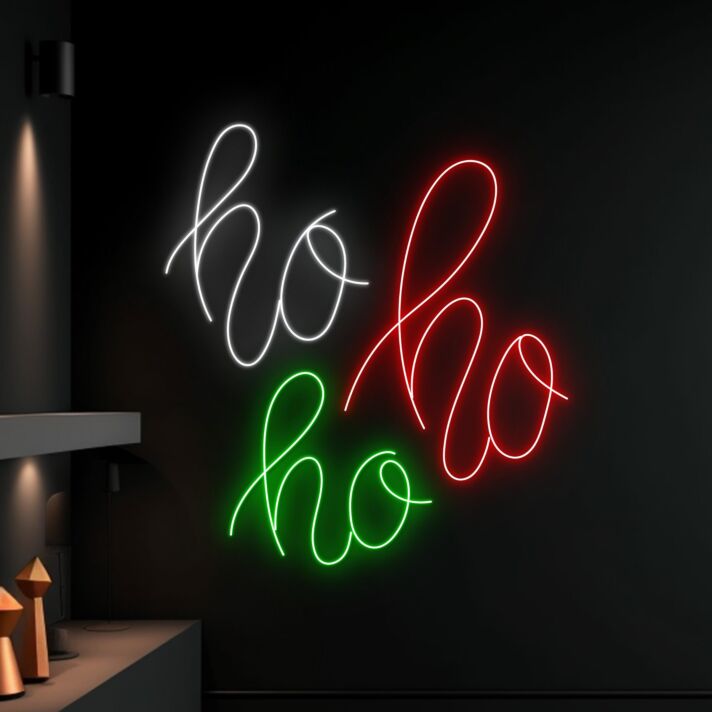Spruce Up Your Festive Spirit in Home, Office, and Storefronts with Hohoho Led Neon Sign Christmas Led Light Christmas Deco Santa Claus.