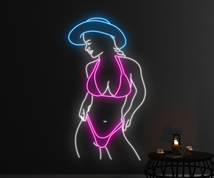 Sexy Naked Cowgirl Led Neon Sign Texas Cowgirl Neon Led Sign