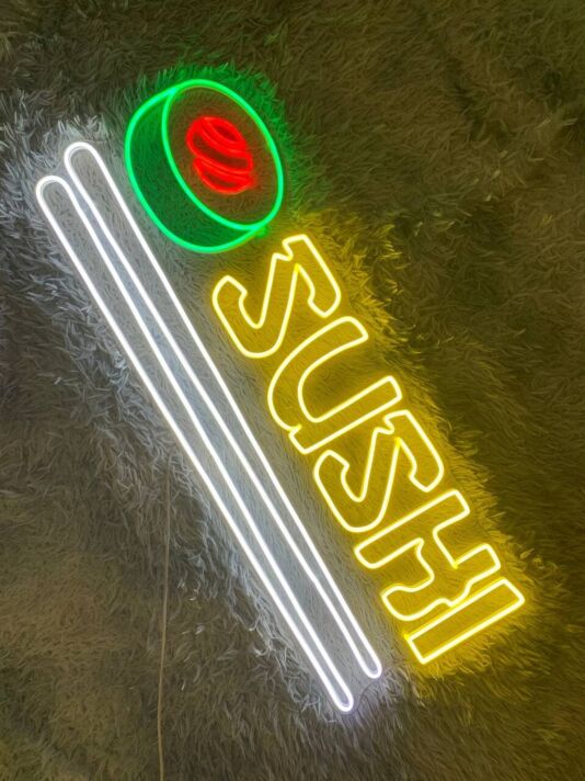 Sushi Logo Restaurant Led Neon Sign Sushi Neon Led Sign