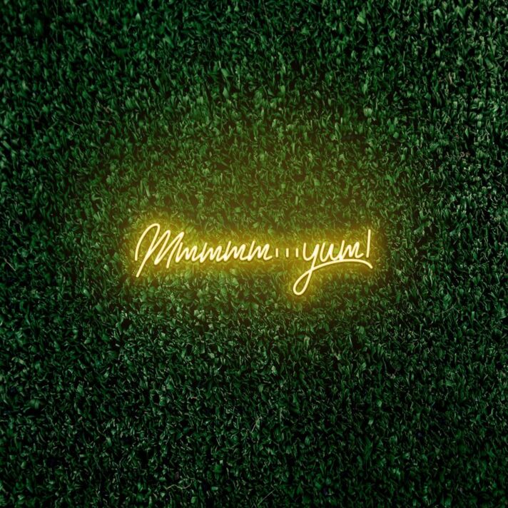 Mmm Yum! LED neon sign