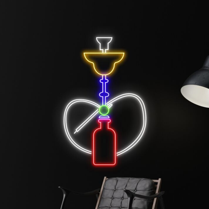 Wall Led Art Leaf Led Light Smoking Sign