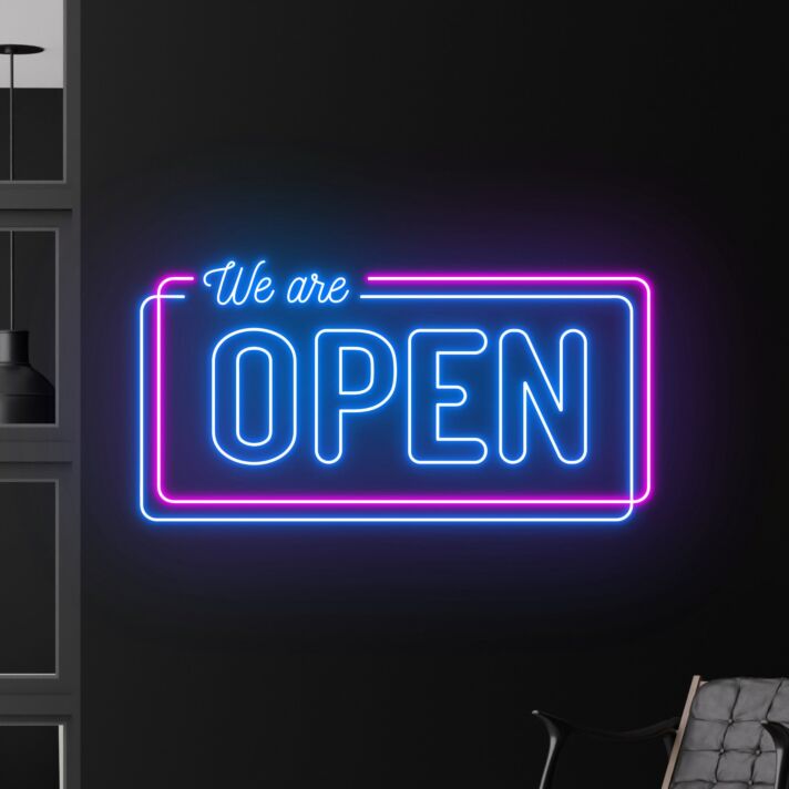 We Are Open Led Neon Sign Bar Club Led Light