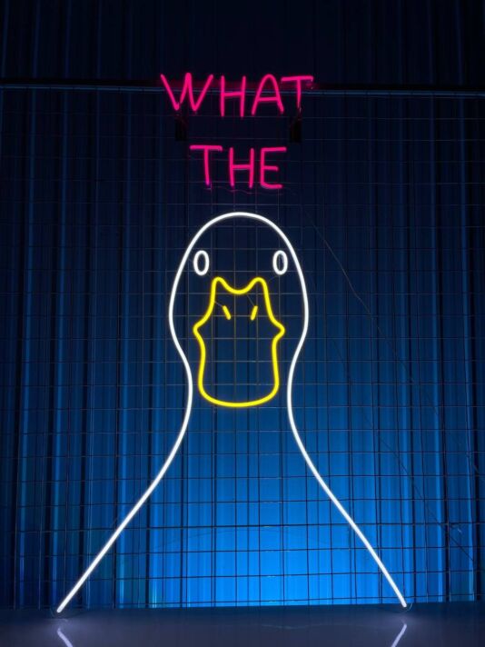 What The Duck Led Neon Sign What The Duck Christmas Led Sign Christmas Neon Light