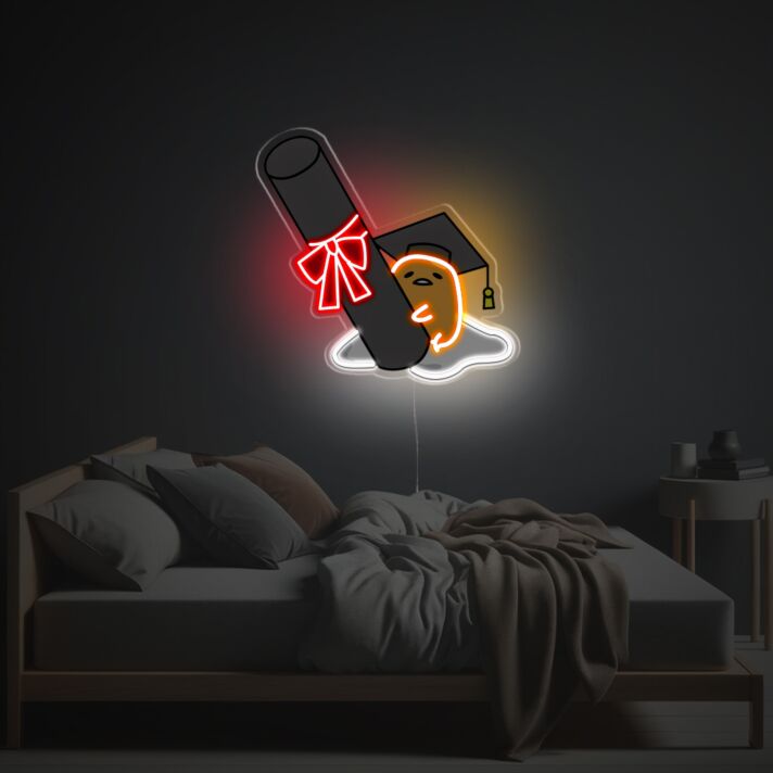 Graduated Yolk Man LED Neon Acrylic Artwork