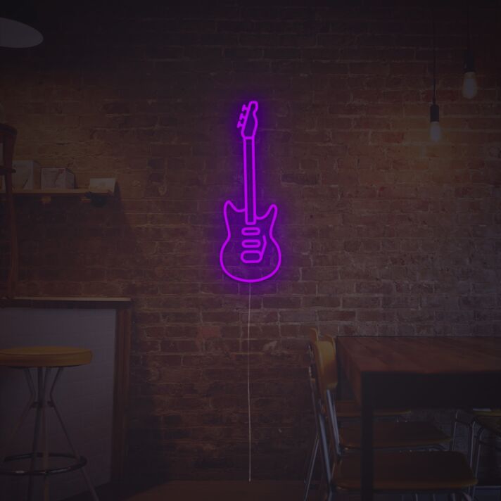 Vintage Digital Guitar LED Neon Sign
