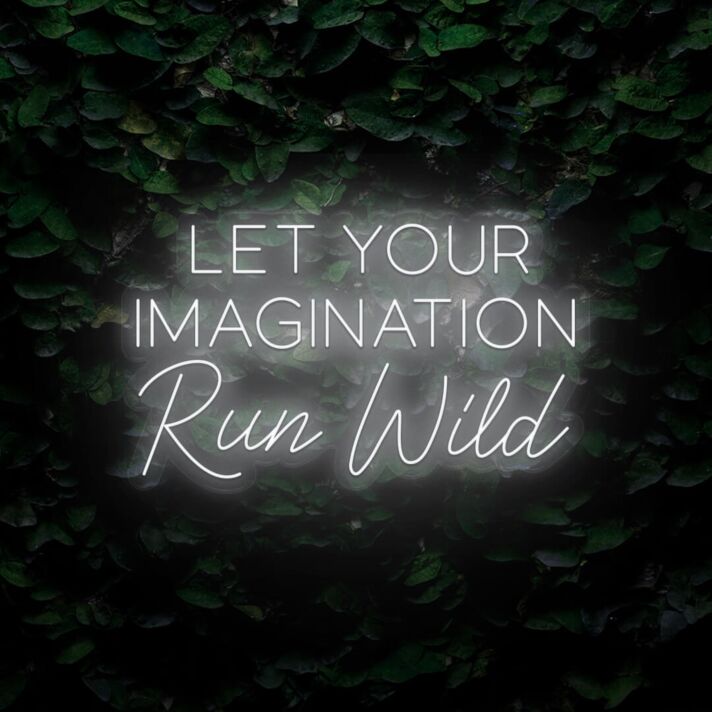Let Your Imagination Run Wild LED Neon Sign