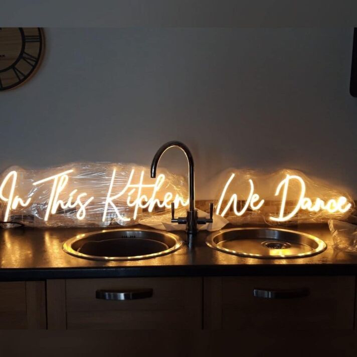 In This Kitchen We Dance LED Neon Sign