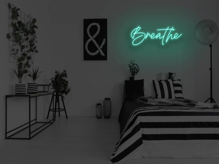 Breathe Neon Sign