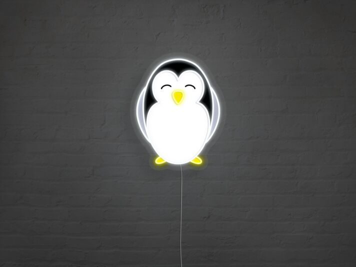 Penguin Neon Sign