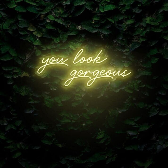 You Look Gorgeous LED Sign