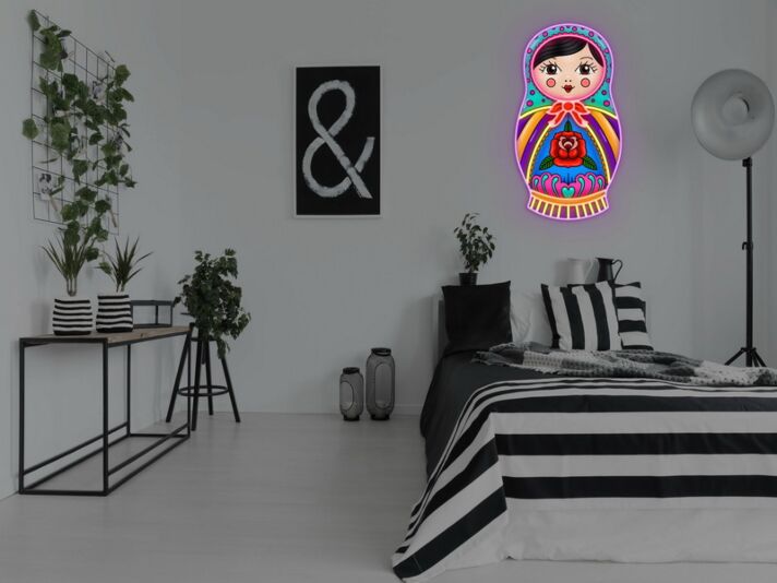 Russian Nested Doll Neon Sign