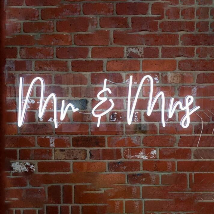 Mr Mrs Neon Sign