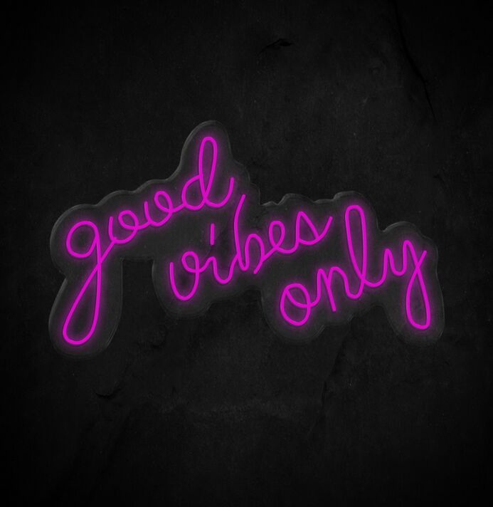 Good Vibes Only Neon Sign