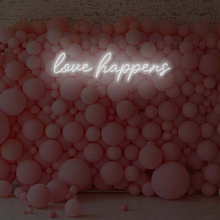 Love Happens LED Neon Sign