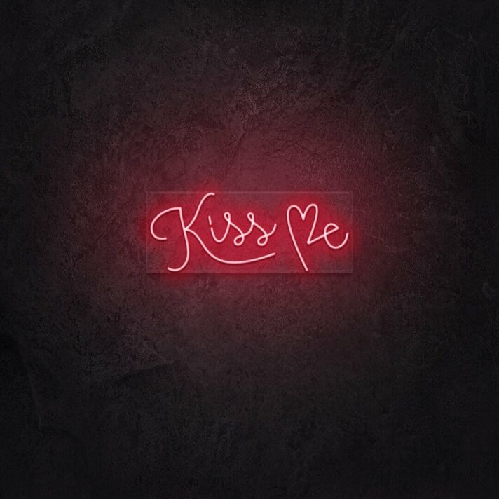 Kiss Me LED Neon Sign
