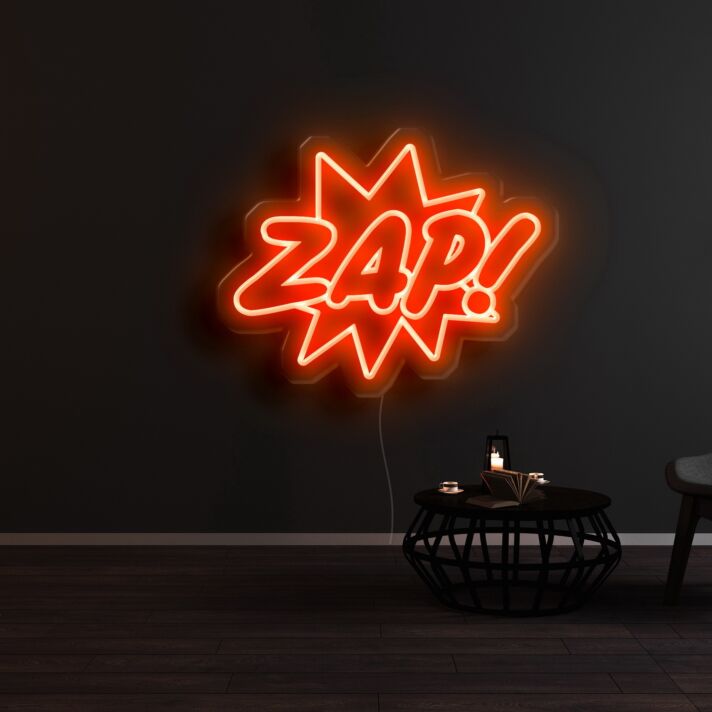 Zap Neon Sign