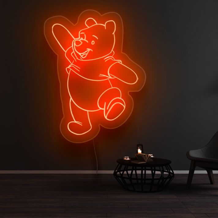 Winnie The Pooh Dancing Neon Sign