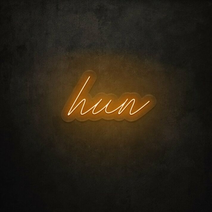 Hun LED Neon Sign