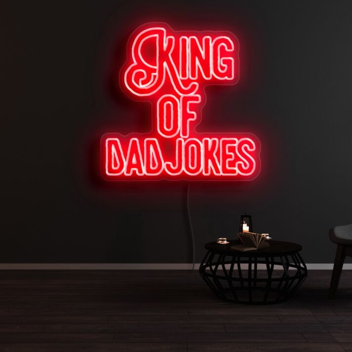 King Of Dad Jokes Neon Sign