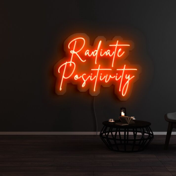 Radiate Positivity Neon Sign